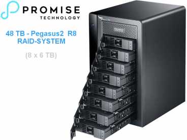 Promise Pegasus2 R8 Thunderbolt2 RAID-System 48 TB {8x 6TB}